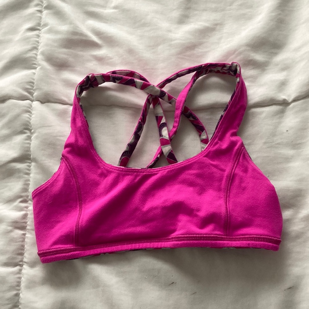 Ivivva Hot Pink Reversible Sports Bra